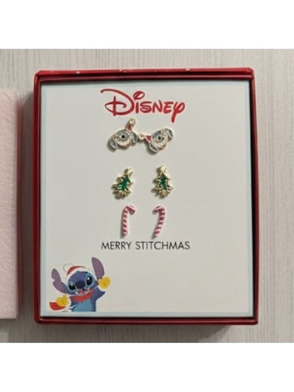 Disney Merry Stitchmas Earring Set